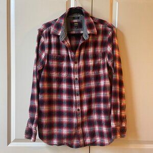 LEE Regular Fit Stretch flannel Plaid Button Down Men's Shirt